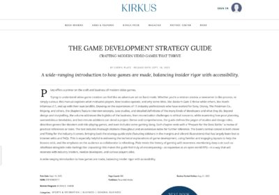 The Game Development Strategy Guide receives “Get It” recommendation from Kirkus Reviews